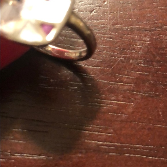 Sterling silver opal, ruby and sapphire ring - Picture 3 of 3